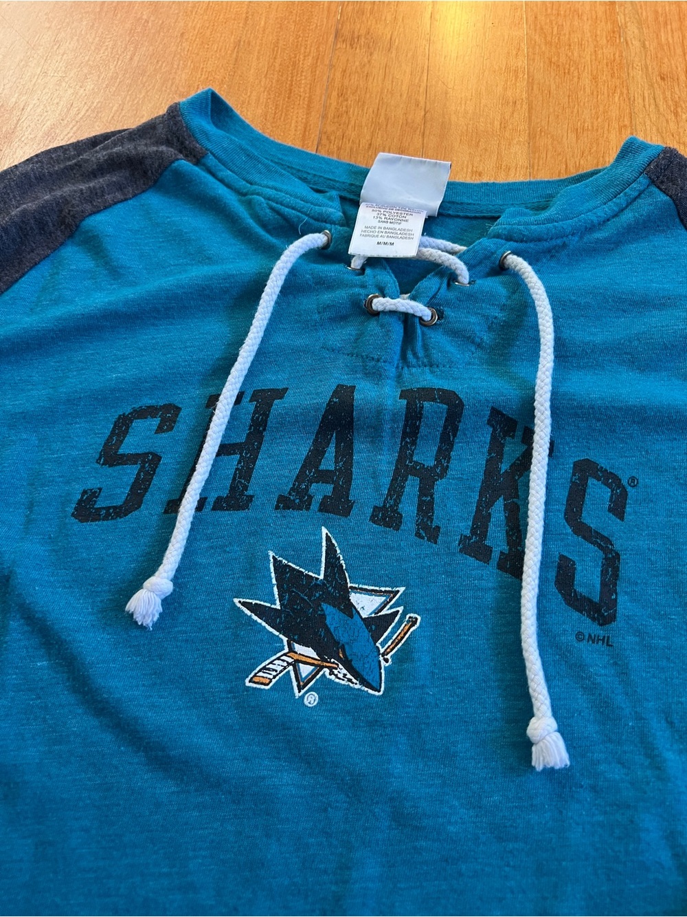 NHL San Jose Sharks Log Sleeve Shirt - Picture 3 of 5